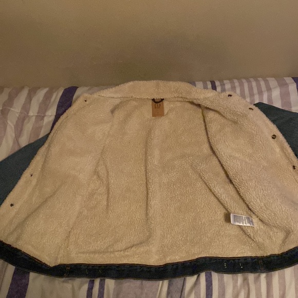 GAP Sherpa-Lined Non-Stretch Jean Jacket for Men - Picture 3 of 6